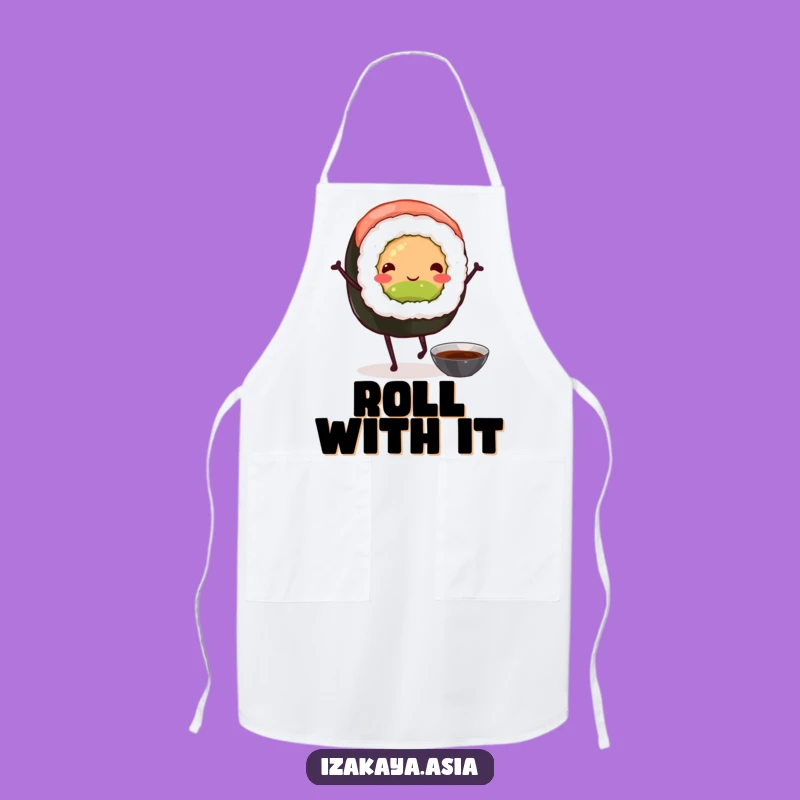Funny Sushi Roll Apron - Hilarious Kitchen Wear for Culinary Comedy