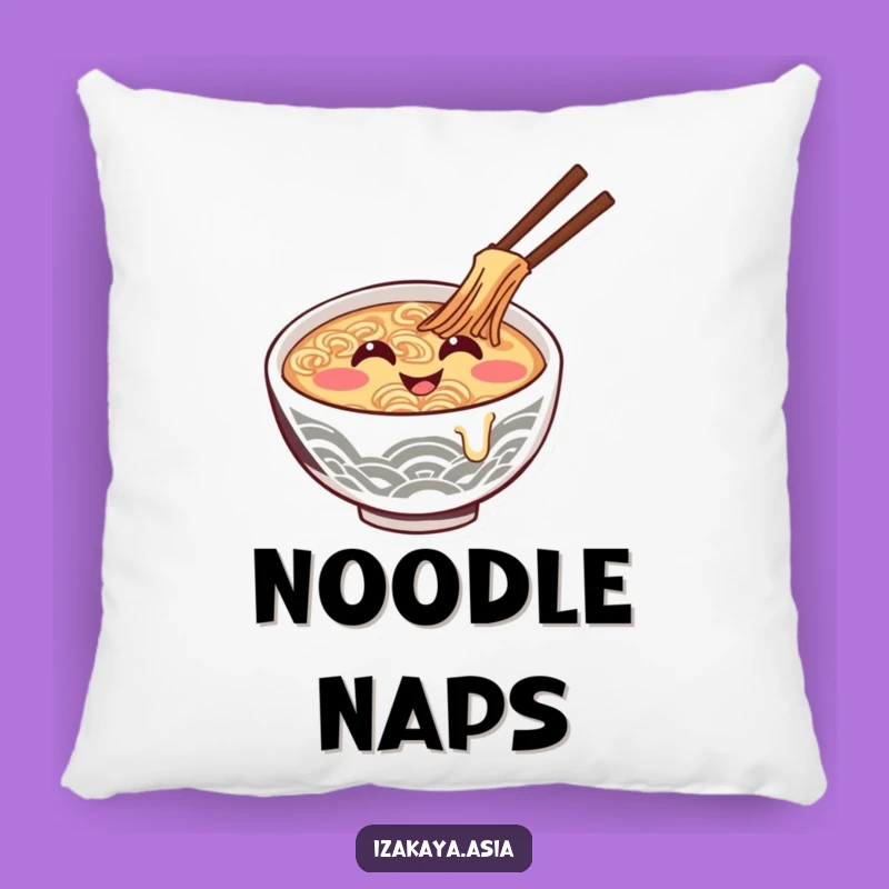 Funny Ramen Bowl Pillow - Cozy & Hilarious Noodle Accent for Comfort
