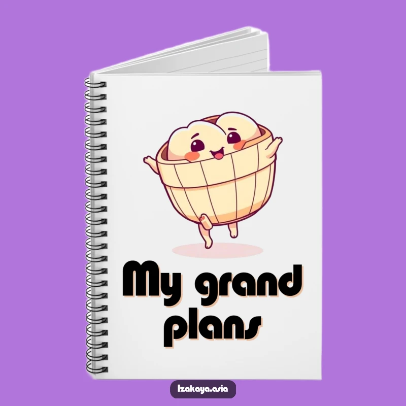 Funny Dim Sum Cartwheel Notebook - Hilarious Journal for Foodie Notes & Laughs
