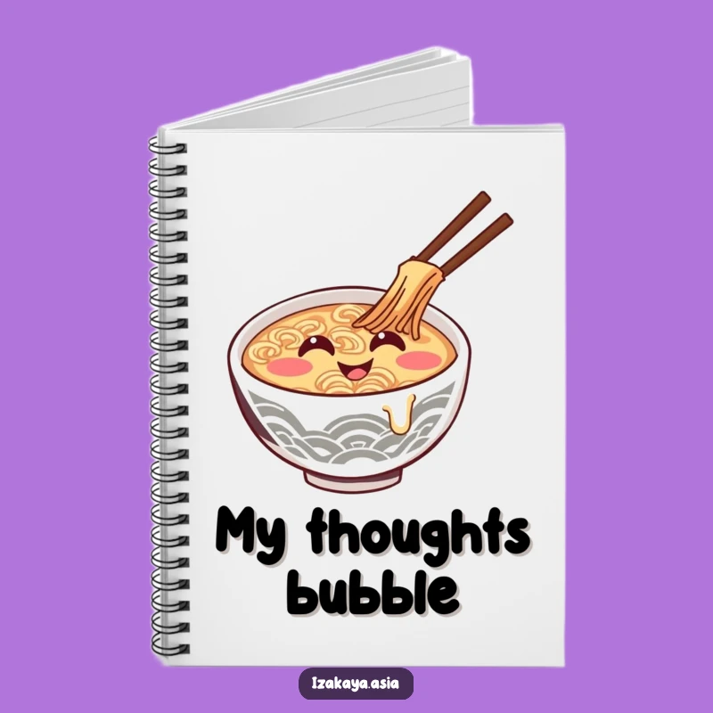 Funny Ramen Bowl Notebook - Hilarious Journal for Noodle Fans & Jotting Laughs